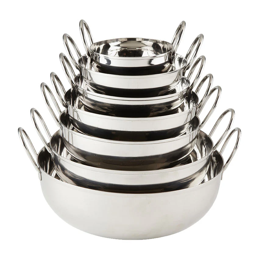 American Metalcraft BD45 16 oz Stainless Steel Balti dish - Image 3