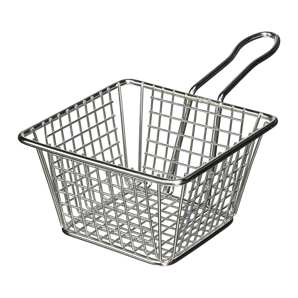 American Metalcraft MSQBSKT Serving Fry Basket, 5"