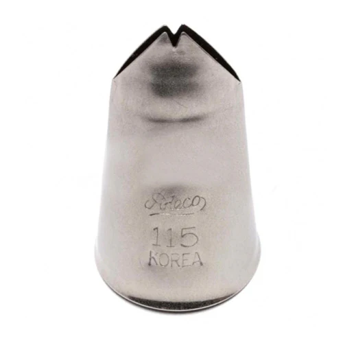 Ateco 115 Tube / Decorating Tip, Leaf 3/4"