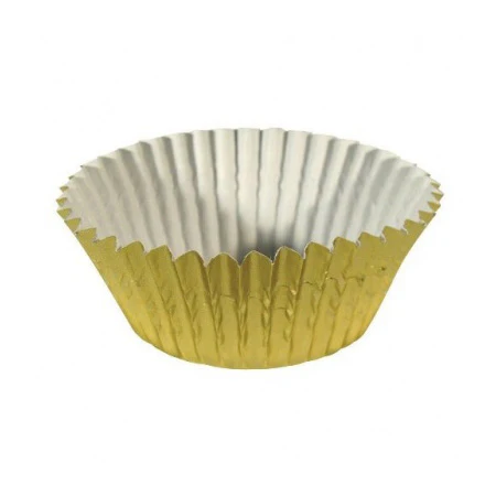 Ateco 6431 Gold Foil Baking Cups, 1-15/16" x 1-1/4", Pack of 200
