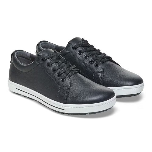 Birkenstock QO500 Sneaker, Black Leather with Black Laces, Men's 13-13.5 - Image 4