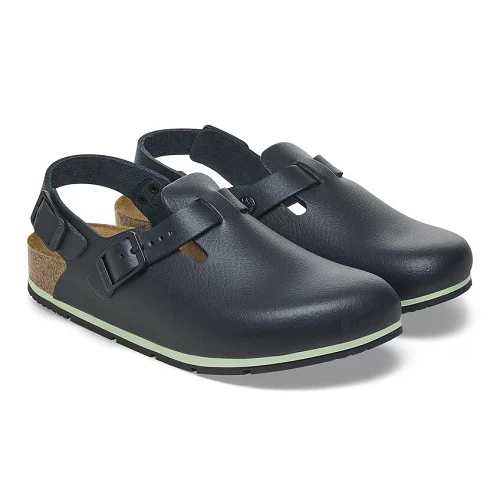 Birkenstock Tokio Pro Clog, Black Leather, Women's 5-5.5, Narrow - Image 3