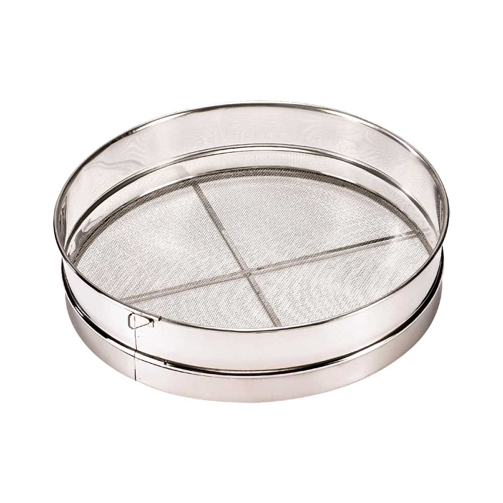 Browne 574146 Round Sieve w/ 16-Mesh Wire & 2-Crossbar Wire Reinforcers, 16"