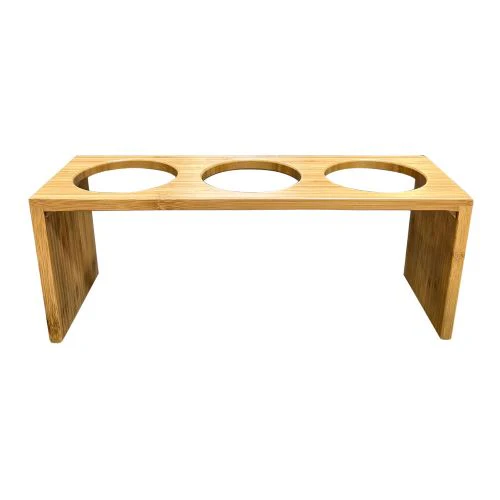Cal-Mil 1425-3-60 Cylinder Display, Fits 3 Cylinders, Bamboo