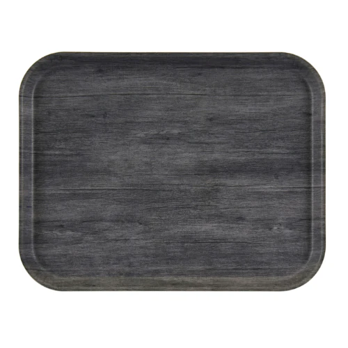 Cambro 1216DC815 Decor Series Camtray, 16" x 12", Charcoal Gray