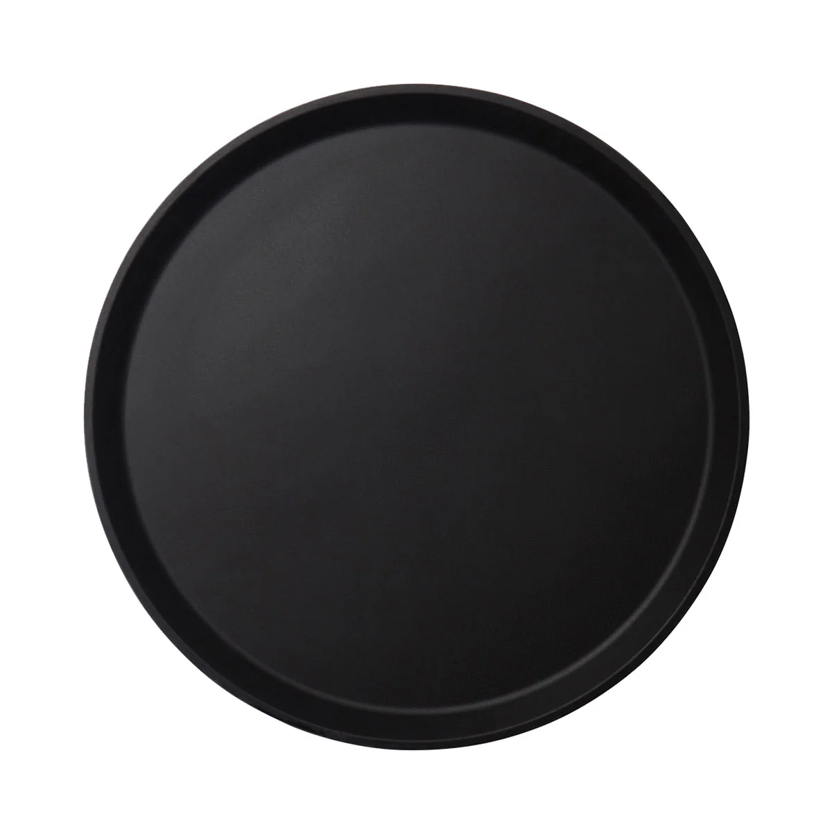 Cambro 1400CT110 Camtread Round Server Tray, Black, 14"