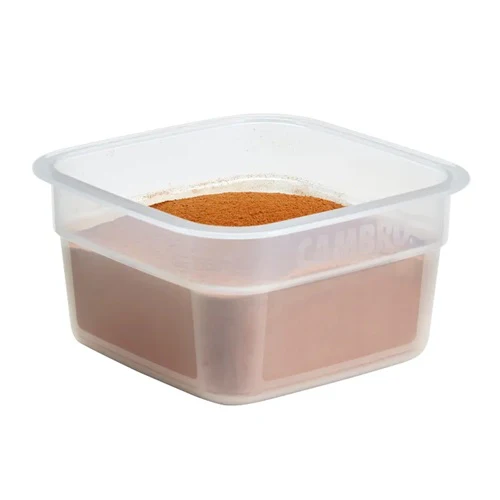 Cambro 1SFSPROPP190 CamSquare FreshPro Food Container, 1 Quart, Translucent - Image 3