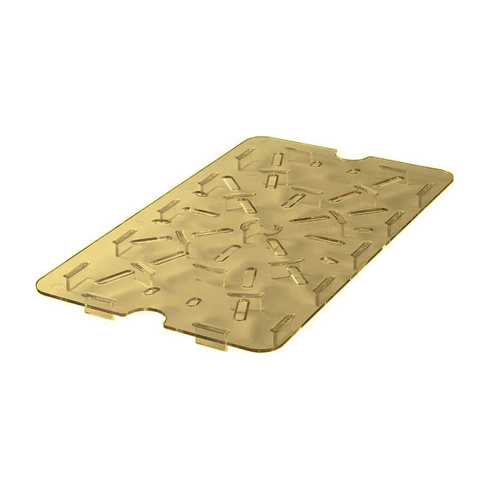 Cambro 20HPD150 H-Pan High Heat Drain Shelf, Amber, 1/2 Size