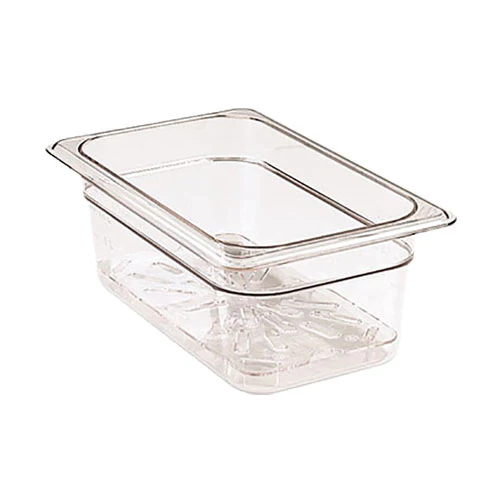 Cambro 30CWD135 Camwear Drain Shelf, Clear, 1/3 Size - Image 2