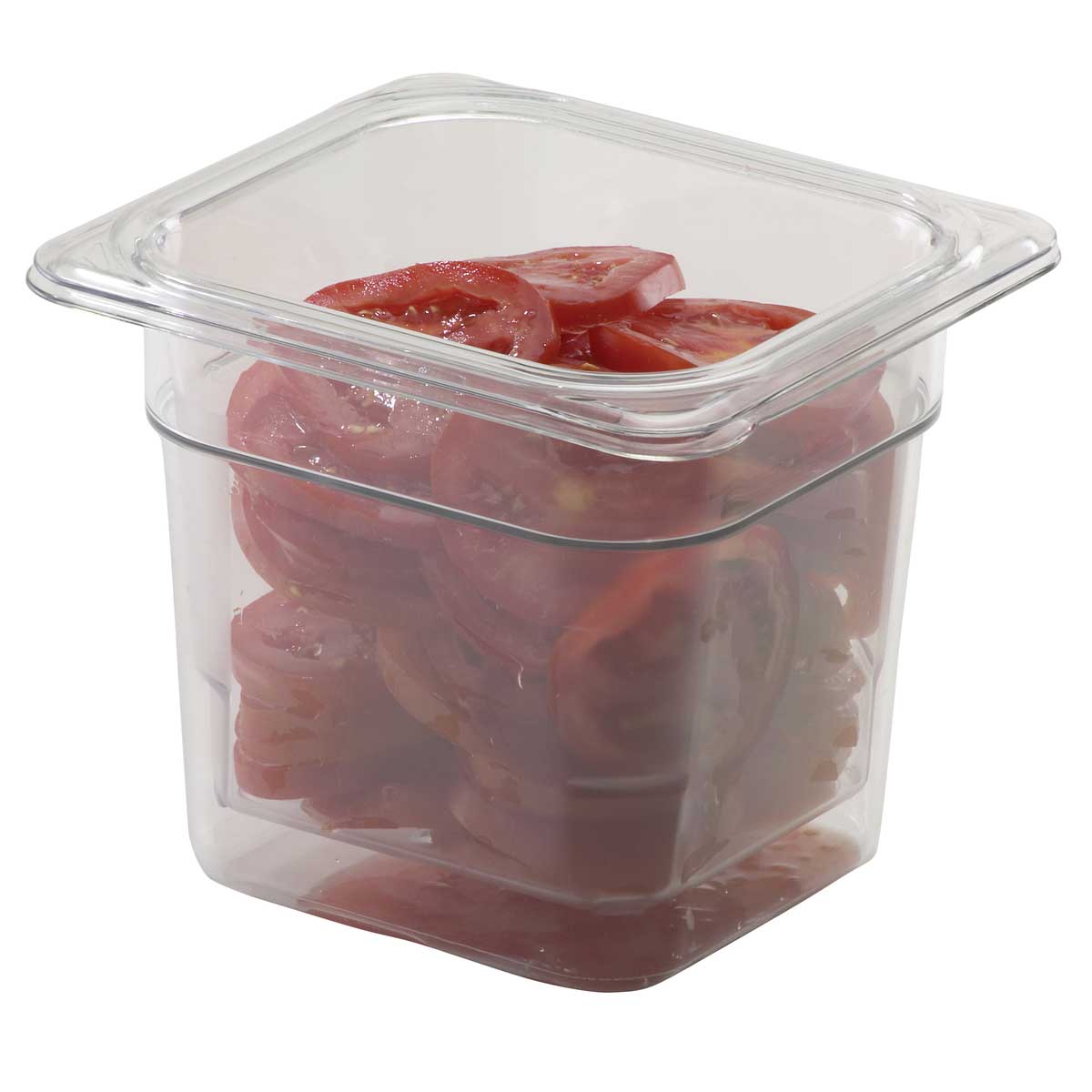 Cambro 65CLRCW135 Camwear 1/6 Size Colander Food Pan, Clear, 5" Deep - Image 3