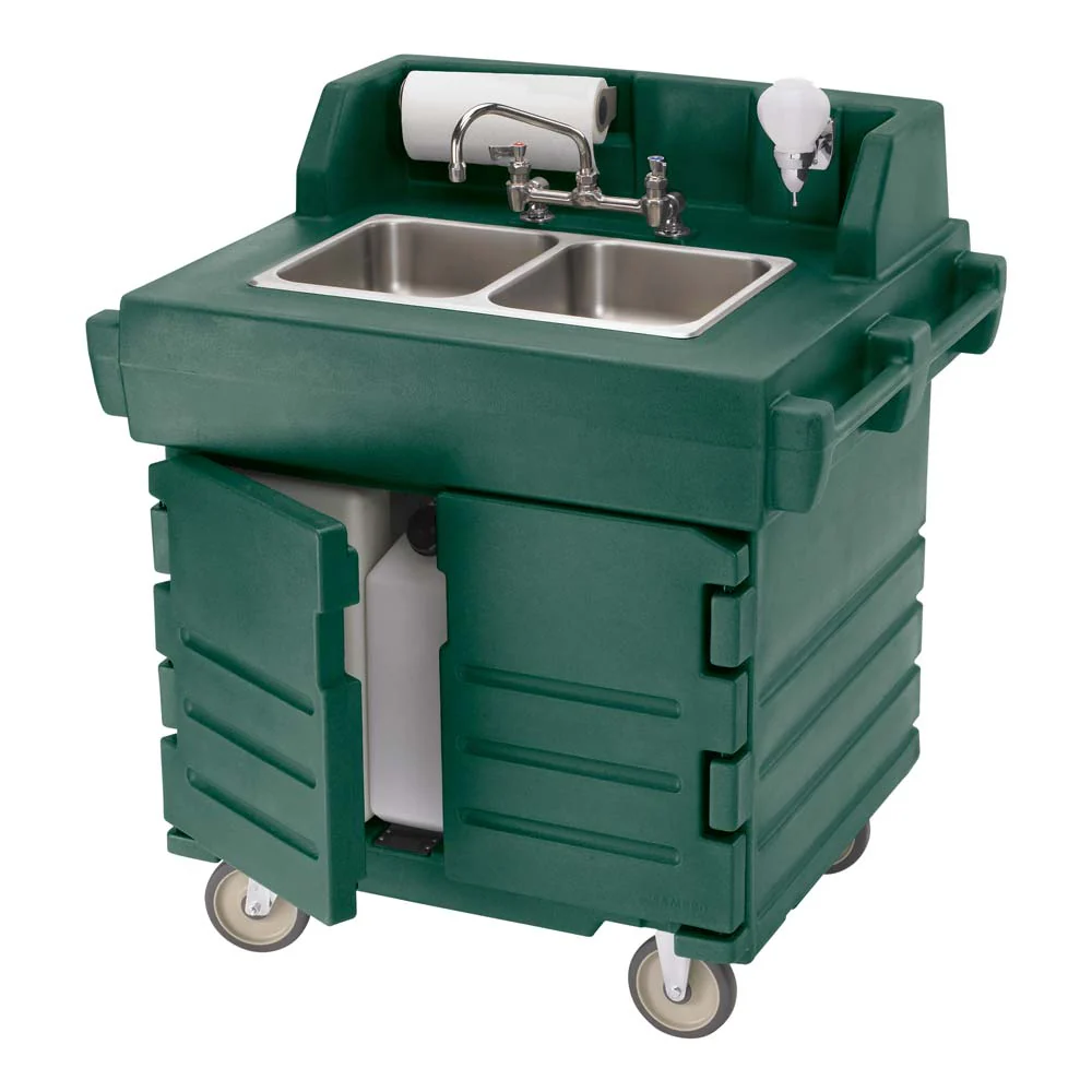 Cambro KSC402519 Camkiosk Hand Sink Cart, Green