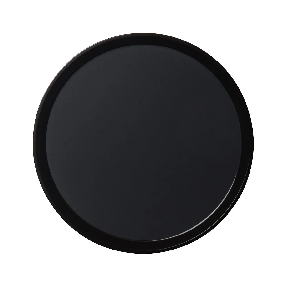 Cambro PT1400110 Polytread Round Server Tray, Black, 14"
