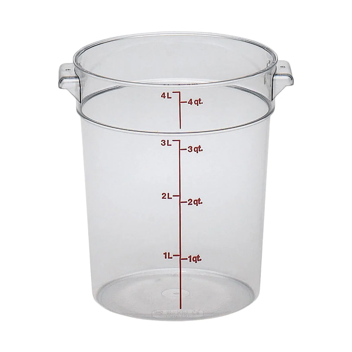 Cambro RFSCW4135 Camwear Round Storage Container, Clear, 4 qt.