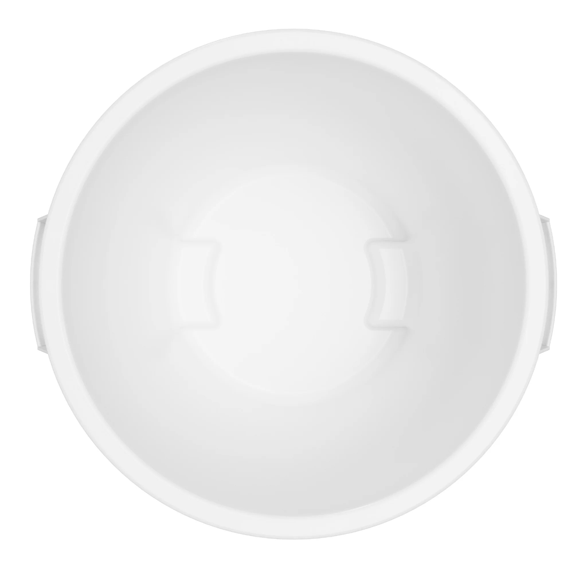 Carlisle 84101002 Bronco Round Waste Bin / Food Container, White, 10 gal. - Image 6
