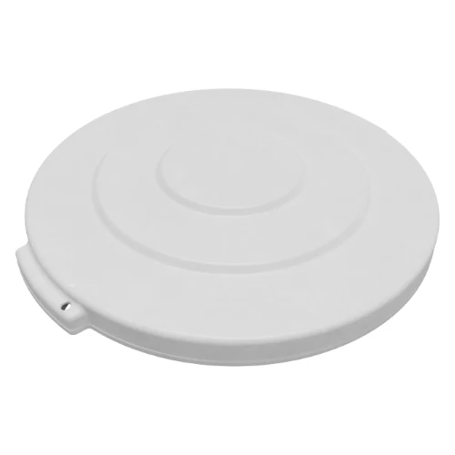 Carlisle 84101102 Bronco Round Waste Trash Can Lid, White, 10 gal.