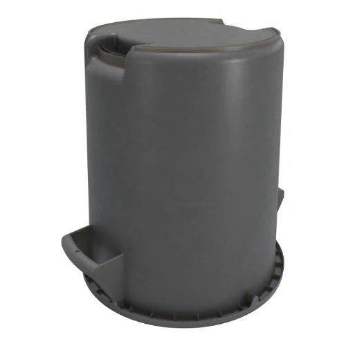 Carlisle 841044TRI23 Bronco Round Waste Bin / Food Container, Gray, 32 gal. - Image 2