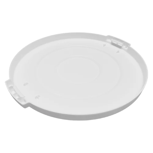 Carlisle 84103302 Bronco Round Waste Trash Can Lid, White, 32 gal. - Image 2