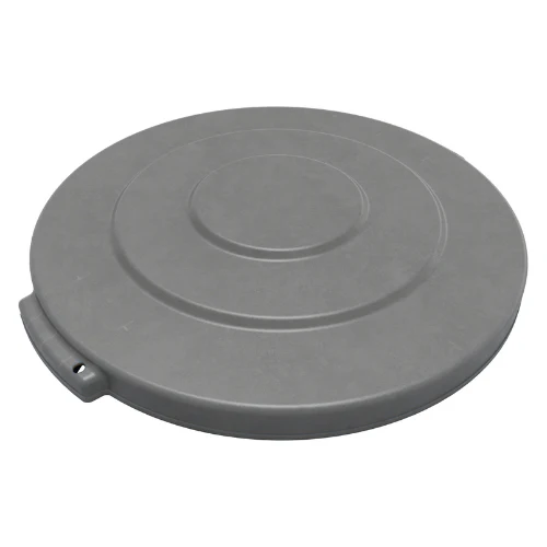 Carlisle 84103323 Bronco Round Waste Trash Can Lid, Gray, 32 gal.