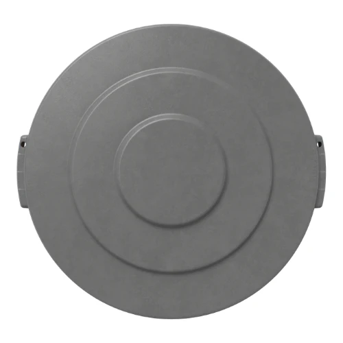 Carlisle 84103323 Bronco Round Waste Trash Can Lid, Gray, 32 gal. - Image 3