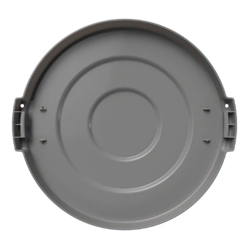 Carlisle 84103323 Bronco Round Waste Trash Can Lid, Gray, 32 gal. - Image 4