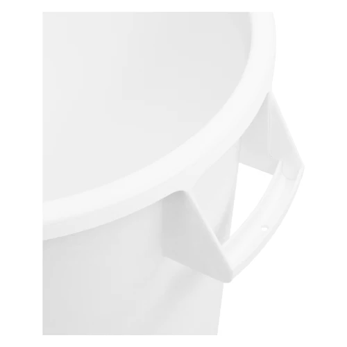 Carlisle 84104402 Bronco Round Waste Bin / Food Container, White, 44 gal. - Image 6