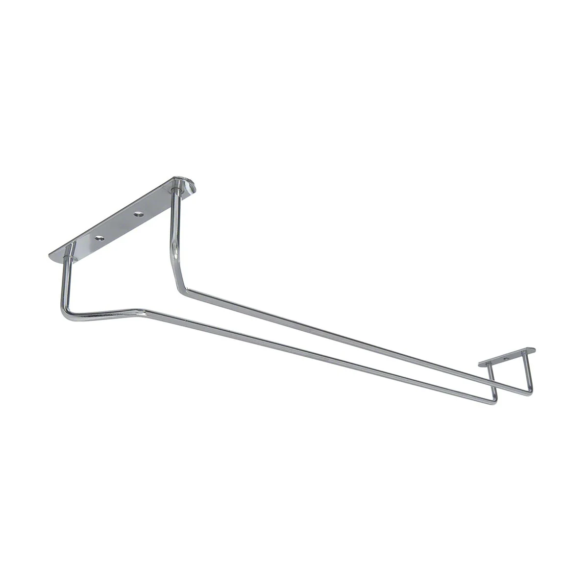 Chrome Glass Hanger Rack, 16"