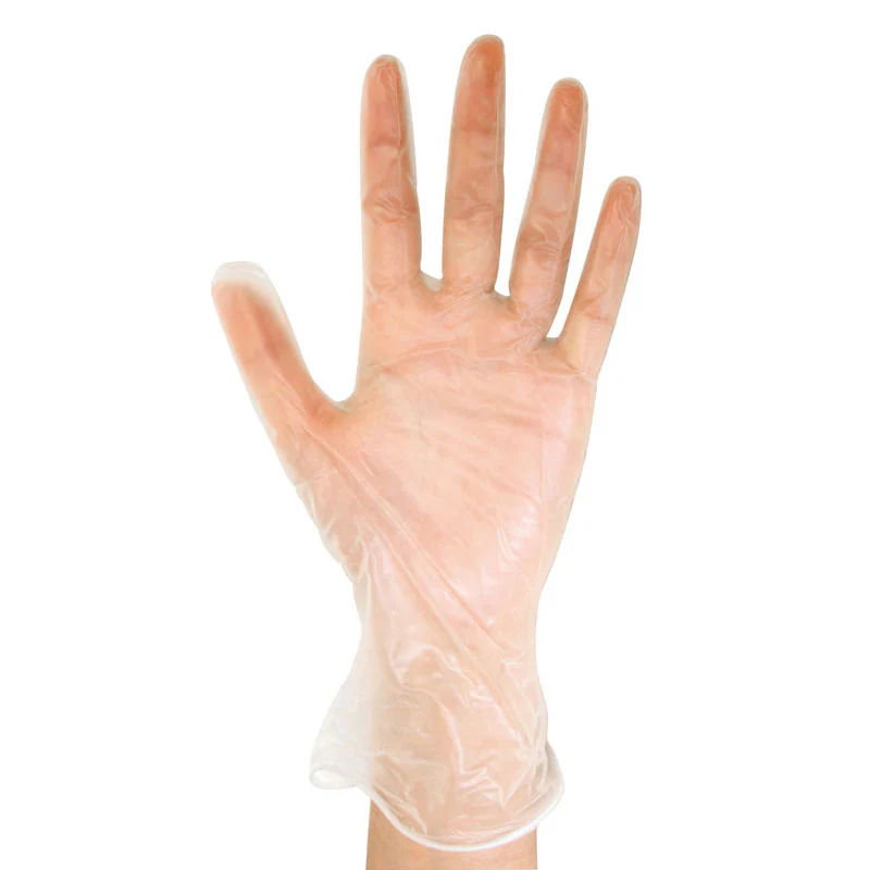 Clear Vinyl Gloves, Small, Powder Free, Box of 100