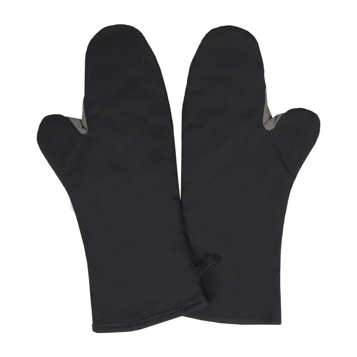 Culinary Essentials 859391 Kevlar® Ultra-Protective Pyrotex Oven Mitts, Black, Elbow-Length