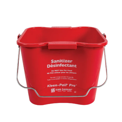Culinary Essentials KPP196RDTRI Kleen-Pail Pro Bucket, Red, 6 qt.