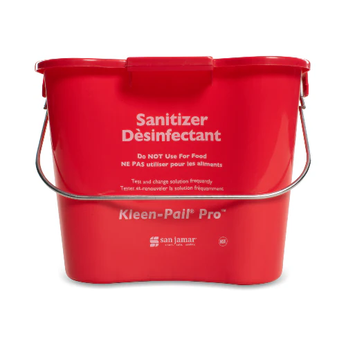 Culinary Essentials KPP97RDTRI Square Kleen-Pail Pro Bucket, Red, 3 qt.