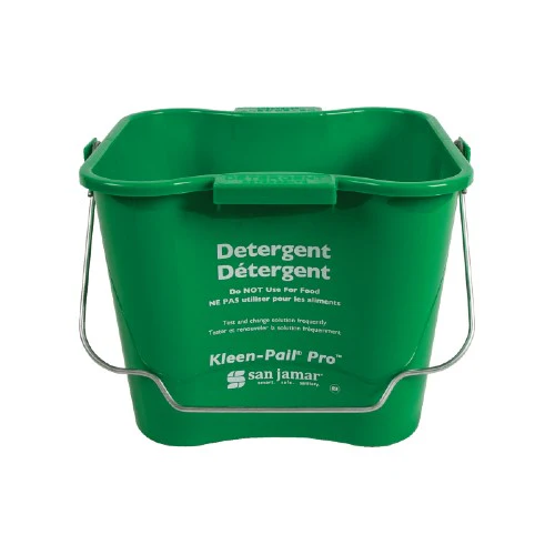 Culinary Essentials KPP196GNTRI Square Kleen-Pail Pro Bucket, Green, 6 qt.