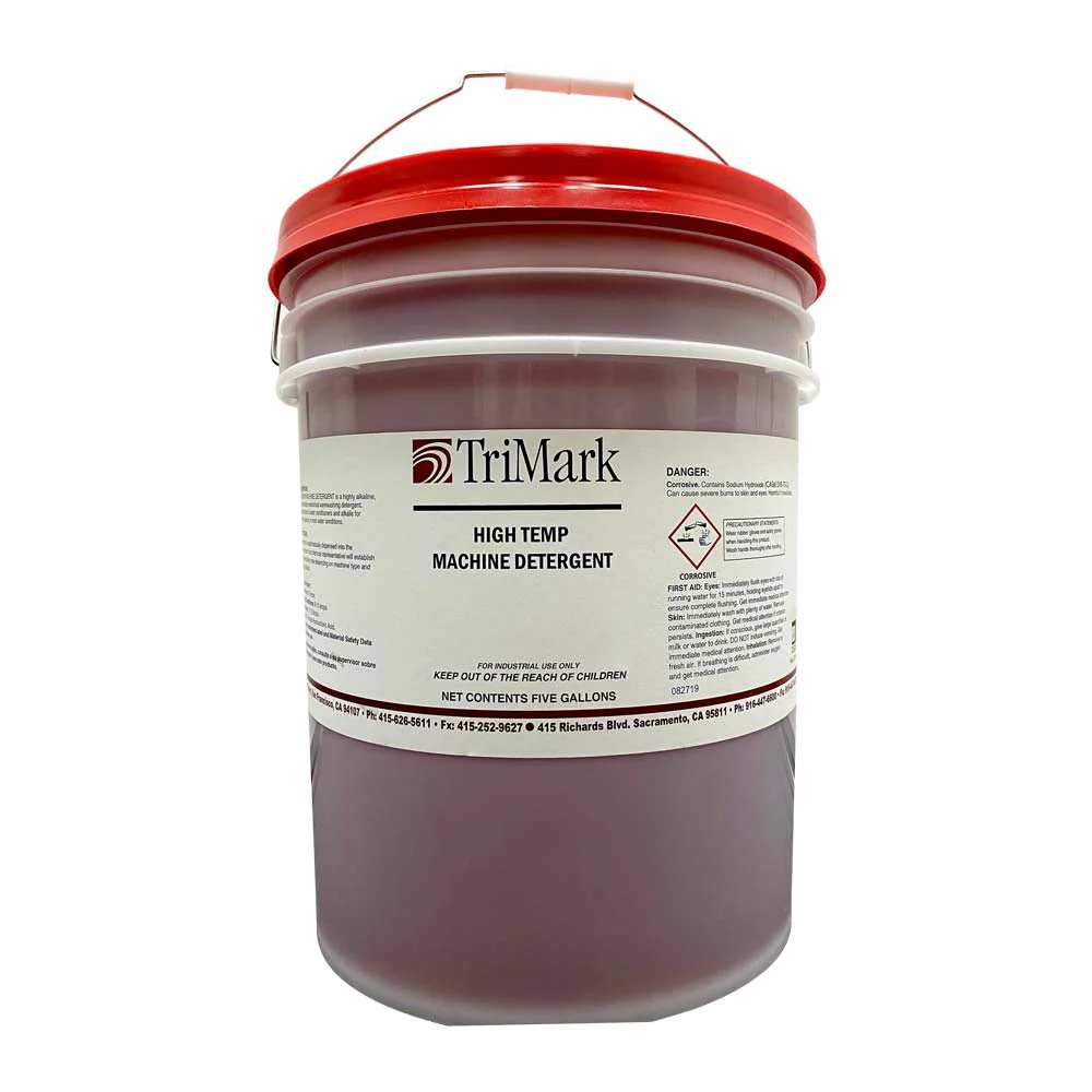 Detergent for High Temperature Dishwashing Machine, 5 gal.