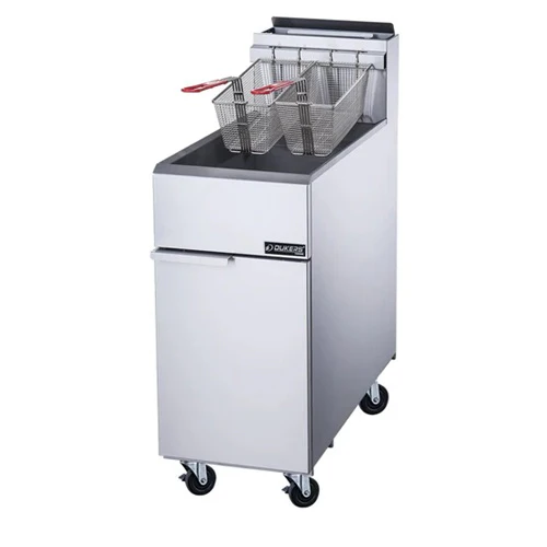 Dukers DCF4-LPG Floor Fryer, LP Gas, 50 lb. cap.