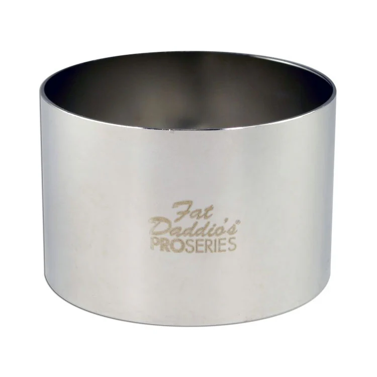 Fat Daddio's SSRD-3020 Round Pastry Baking Ring, 3" x 2"