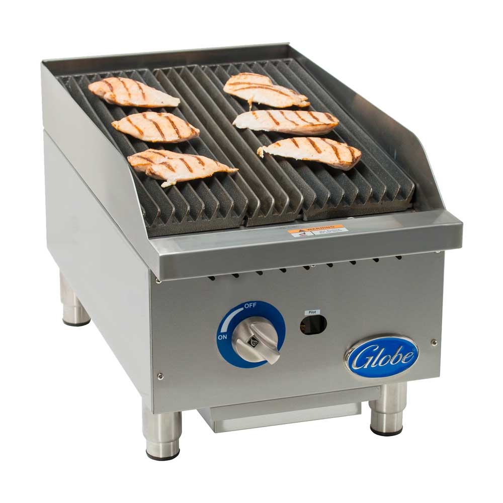 Globe GCB15G-SR Gas Countertop Charbroiler w/ Stainless Steel Radiants, 15" - Image 5