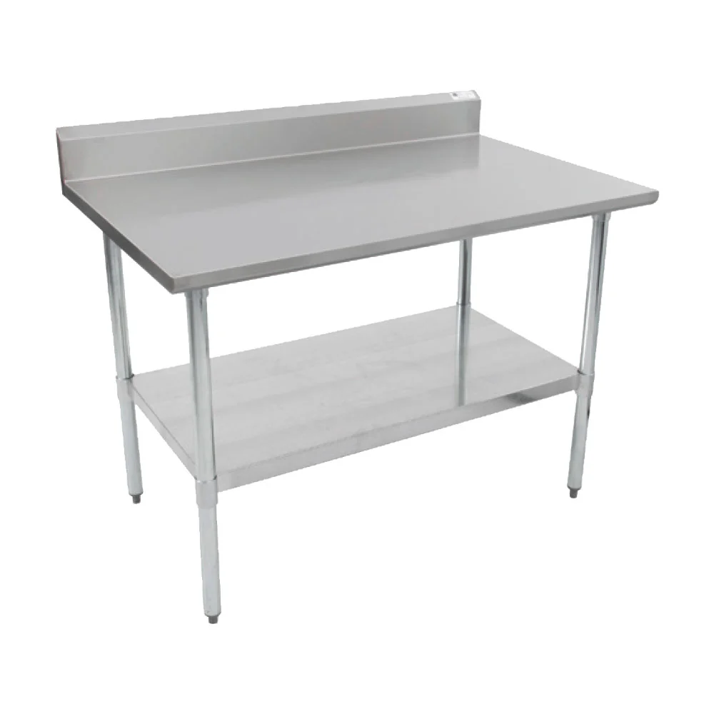 John Boos FBLGR5-6030-X Stainless Steel Work Table w/ Backsplash, 60" x 30"