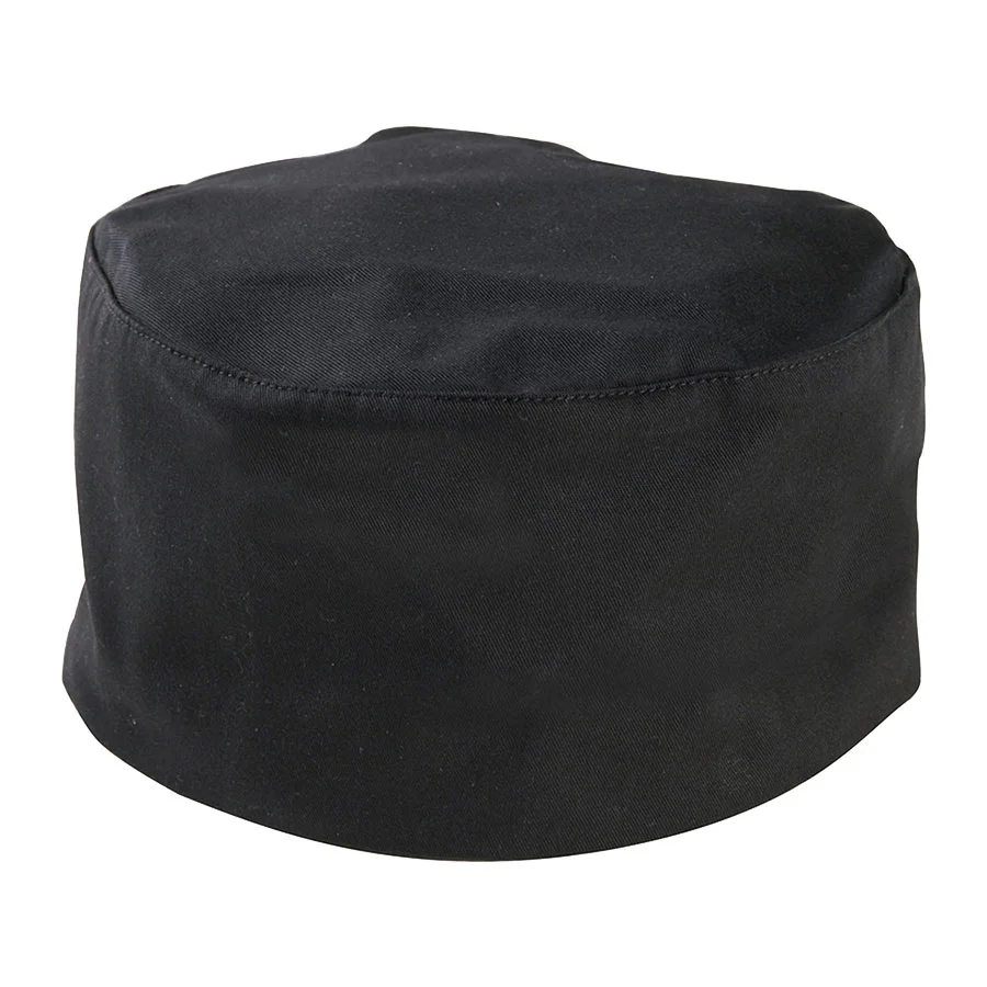 Mercer M60075BK Millennia Baker's Skull Cap, No Mesh, Black, O/S