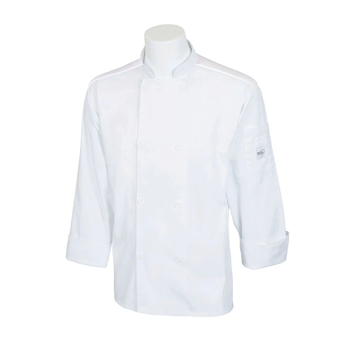 Mercer Millennia Air M60017WH1X Unisex Chef Jacket w/ Shoulder Pocket, X-Large, White