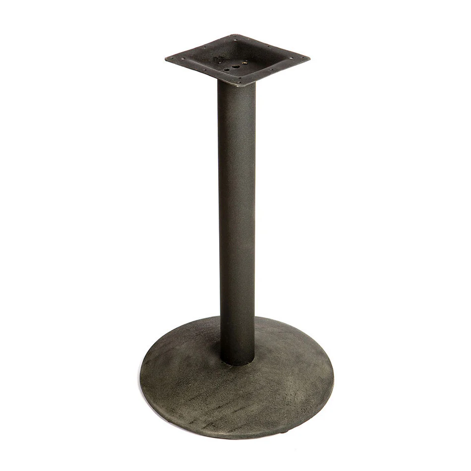 Oak Street B22DISC-STD Black Stamped Steel Disc Table Base, 22" x 22" x 28-3/4"