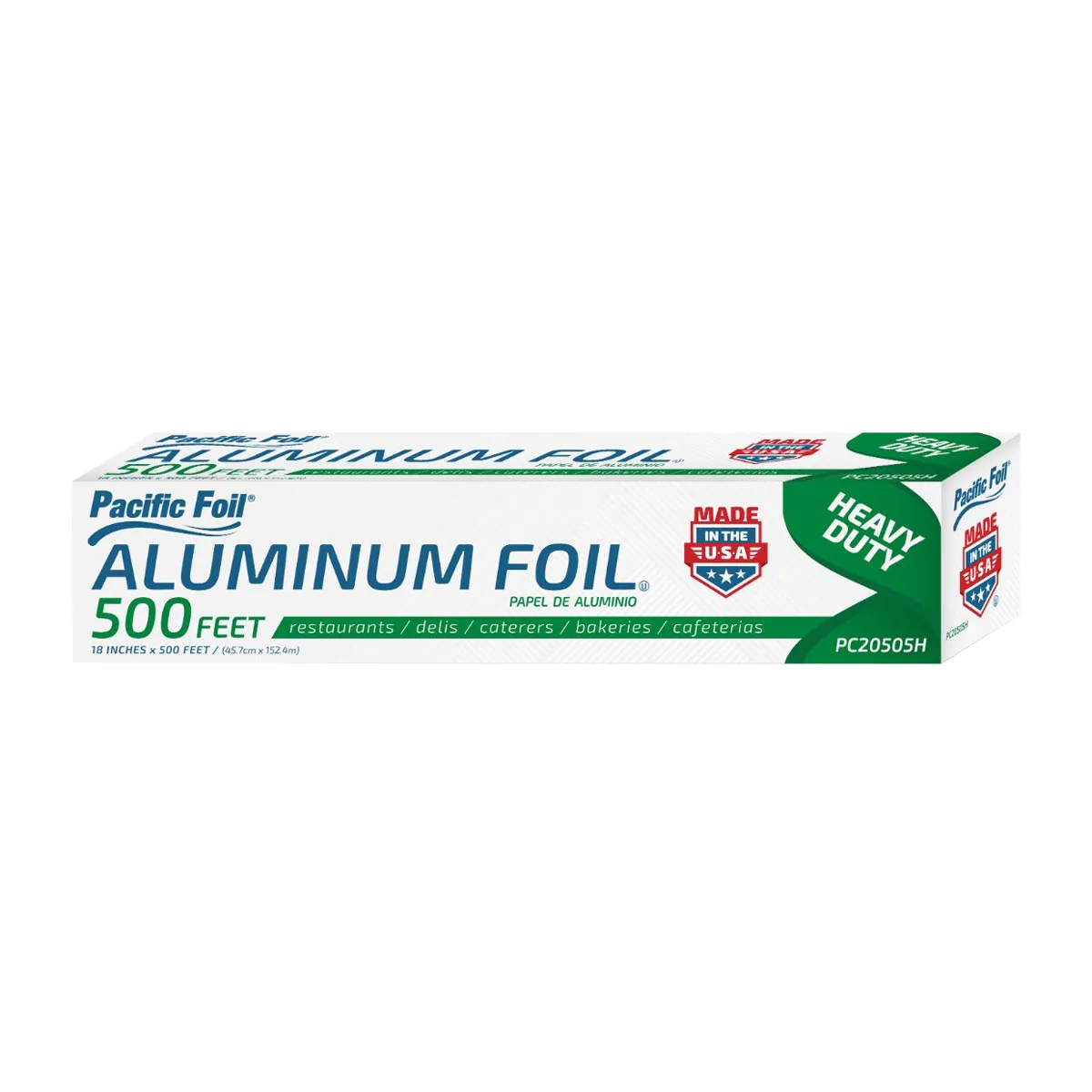 Pacific Foil Aluminum Foil Wrap, 18" x 500' Roll