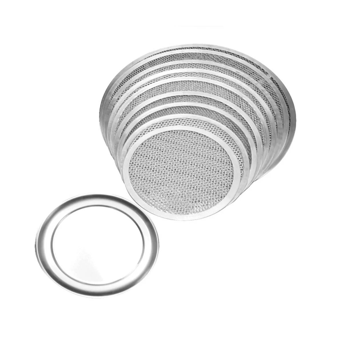 Pizza Screens 18" Aluminum w/Seamless Rim - Image 2