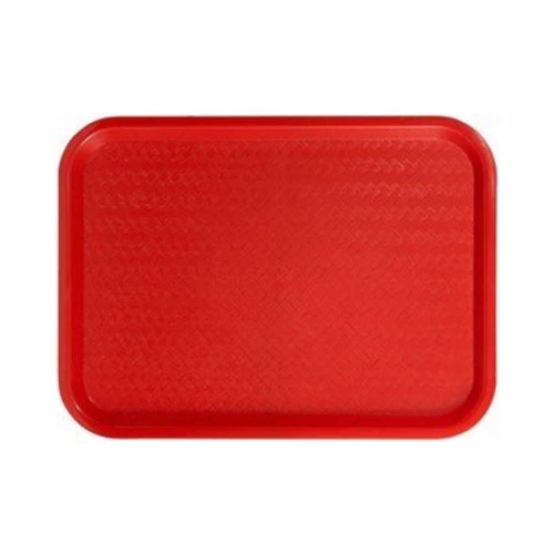 Rectangular Fast Food Tray, Red, 12" x 16"