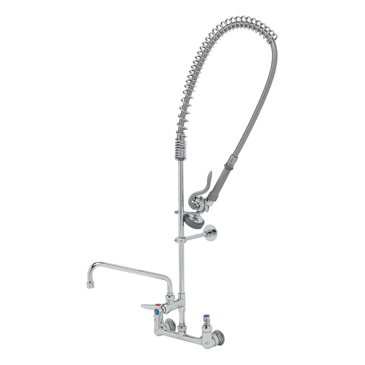 T&S Brass B-0133-ADF10-B EasyInstall Wall Mount Pre-Rinse Unit w/ 10" Add-On Faucet