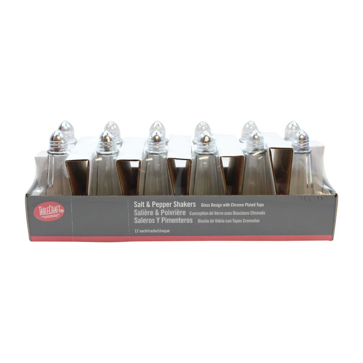 Tablecraft C83-12 Eiffel Tower Salt & Pepper Shakers, 1 oz., Pack of 12