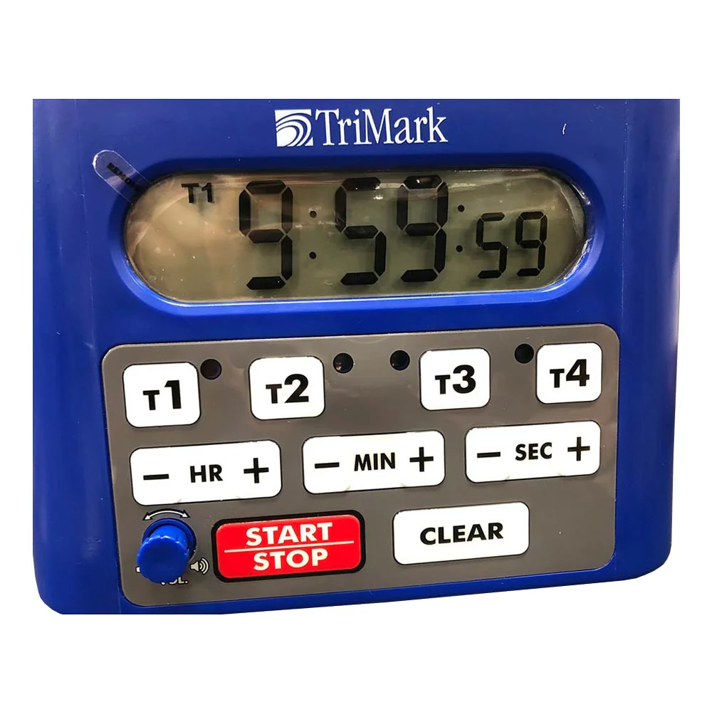 Taylor 5839NTM78 TriMark Digital 4 Channel Timer, Blue, 6.25" x 4" x 4.5"
