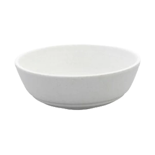 Tria 071821 Round Melamine Bowl, White, 13.5 oz.