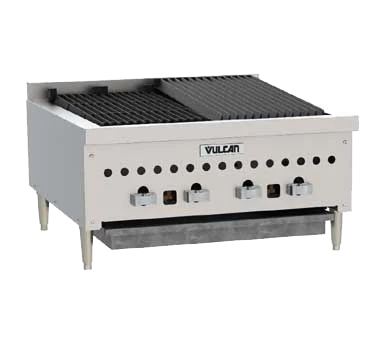 Vulcan VCCB25 Gas Countertop Charbroiler, Radiant, 4 Burners, 25"