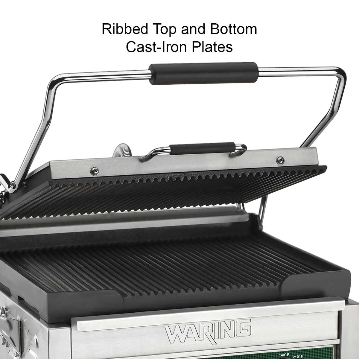 Waring WFG250 Panini Grill w/ Flat Plates, 120V - Image 3