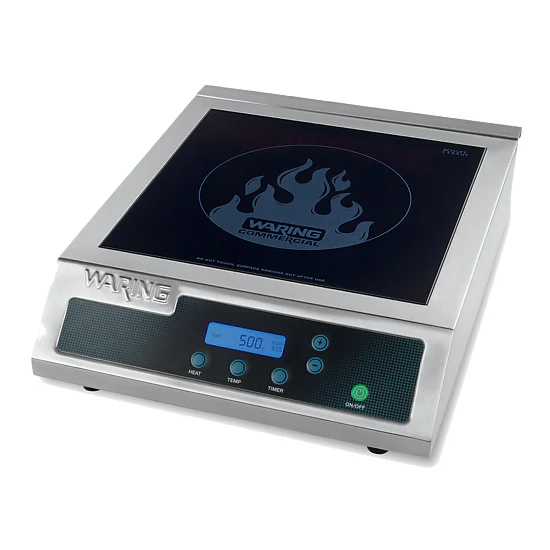 Waring WIH400 Heavy-Duty Commercial Induction Range, 120V, 1800W