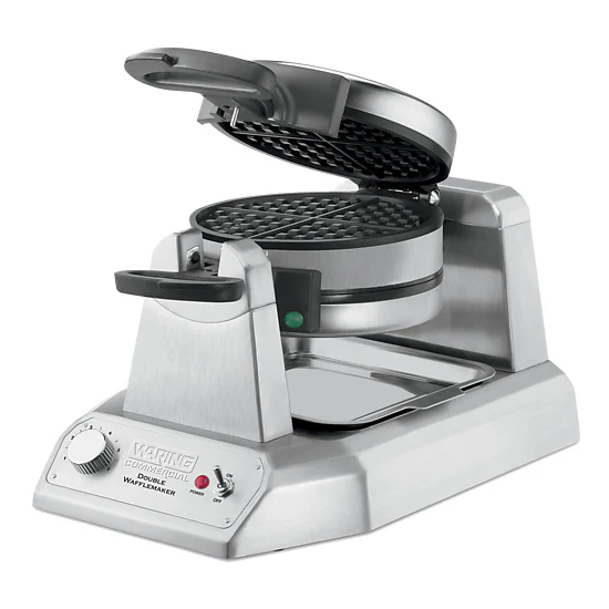 Waring WWD200 Heavy-Duty Double Vertical Classic Waffle Make, 120V